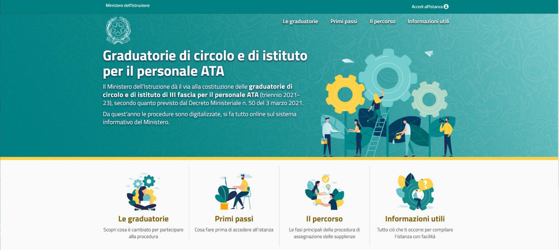 Graduatorie di circolo e di istituto di III fascia per il personale ATA 